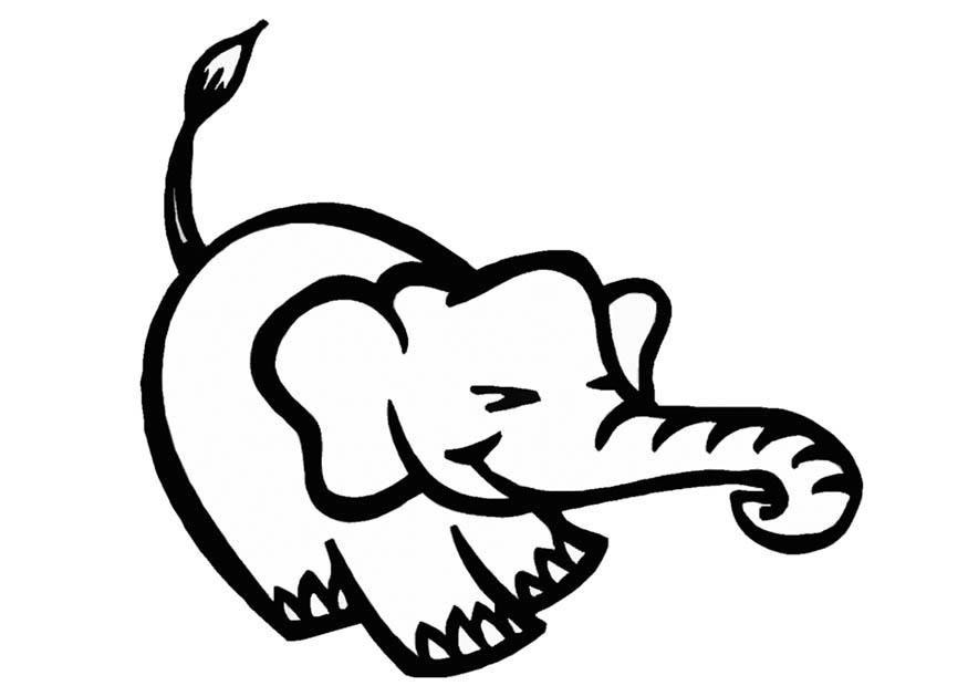olifant Kleurplaat olifant