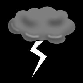 onweer Kleurplaat onweer