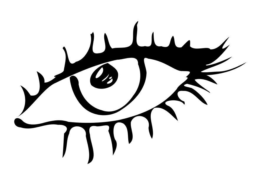 oog Kleurplaat oog