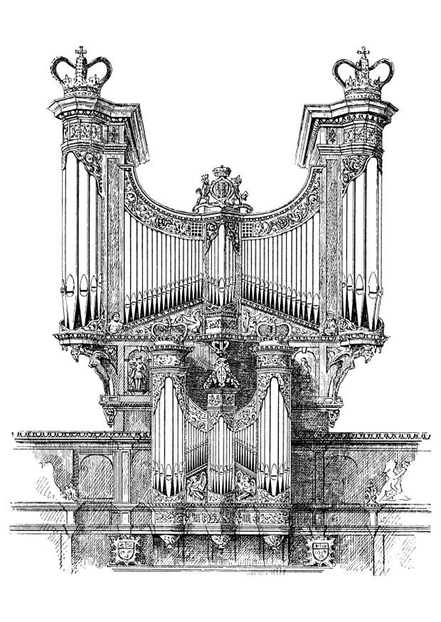 orgel Kleurplaat orgel