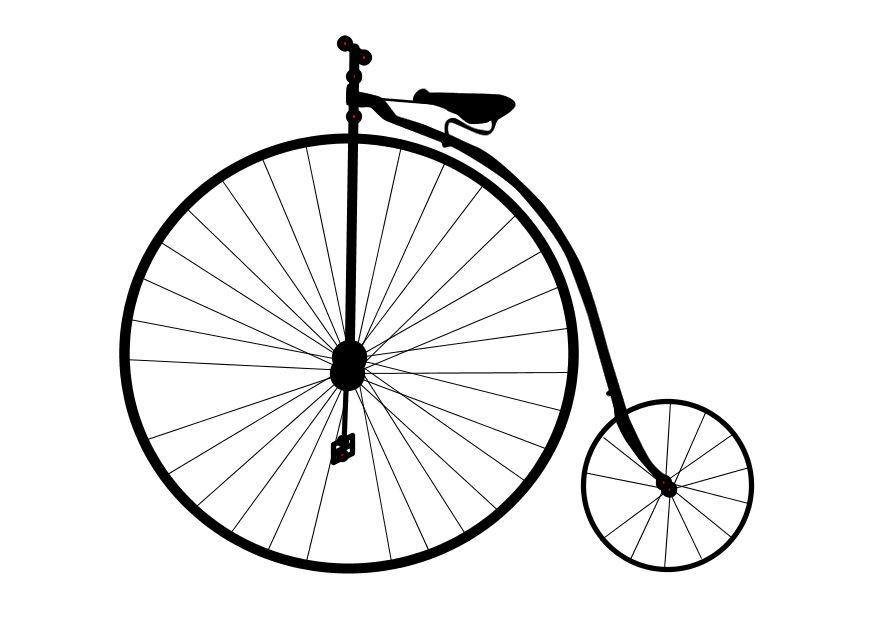 oude fiets Kleurplaat oude fiets
