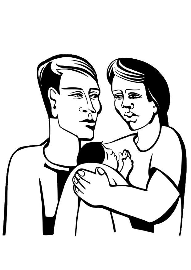 ouders Kleurplaat ouders