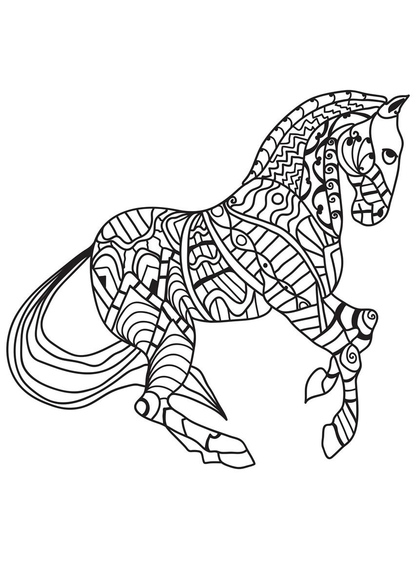 paard Kleurplaat paard