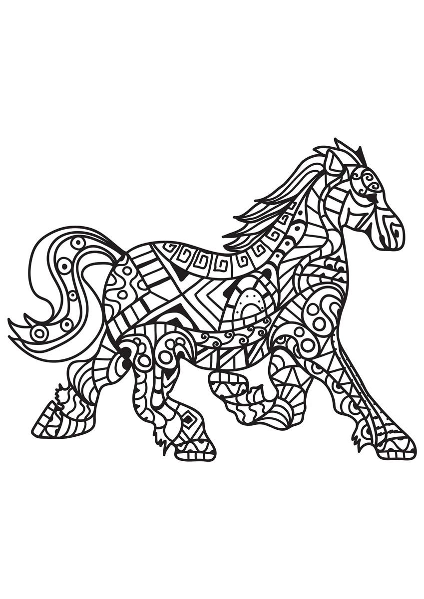 paard Kleurplaat paard