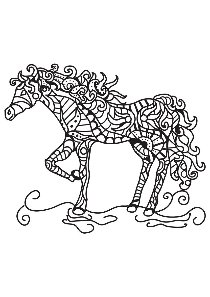 paard Kleurplaat paard