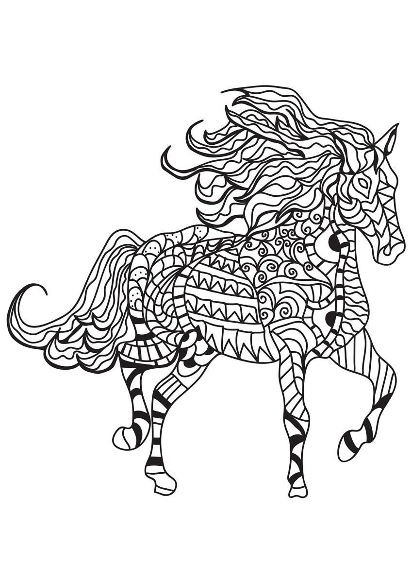 paard Kleurplaat paard