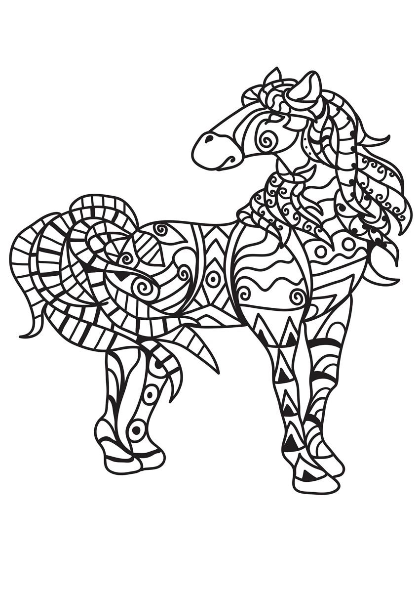 paard Kleurplaat paard