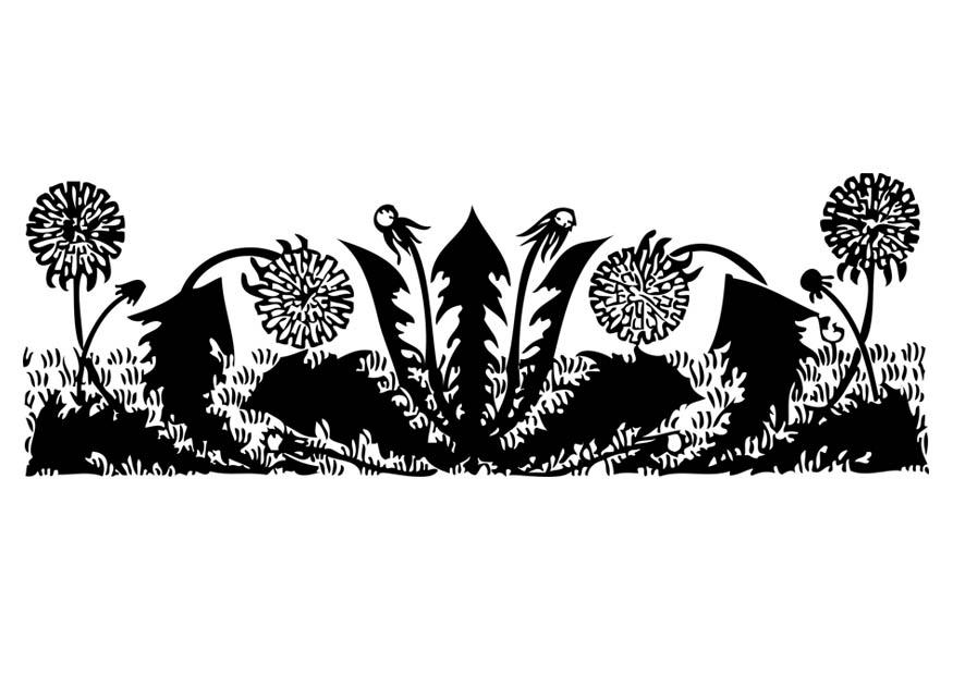 paardenbloemen Kleurplaat paardenbloemen