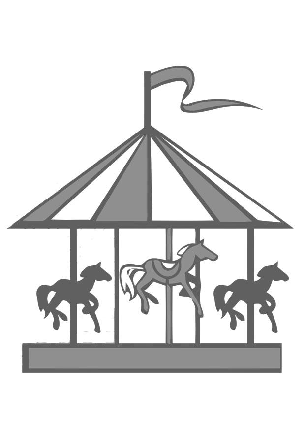 paardenmolen Kleurplaat paardenmolen