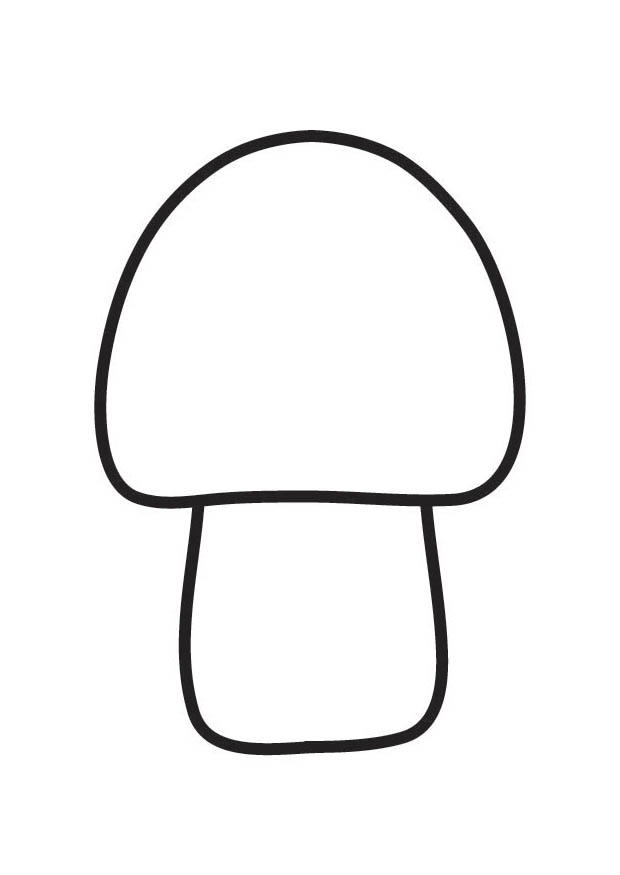 paddestoel Kleurplaat paddestoel