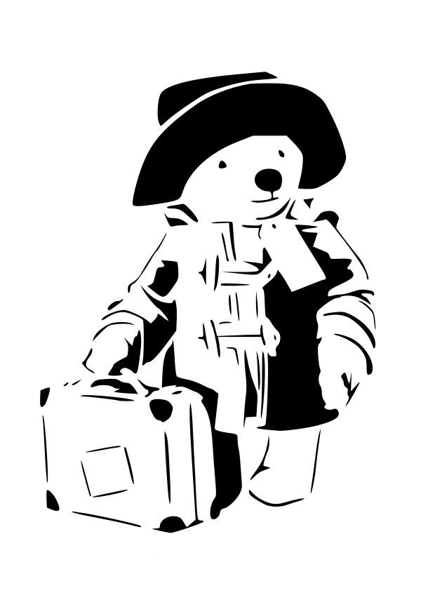 paddington Kleurplaat paddington