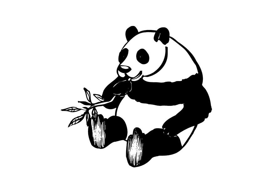 panda Kleurplaat panda