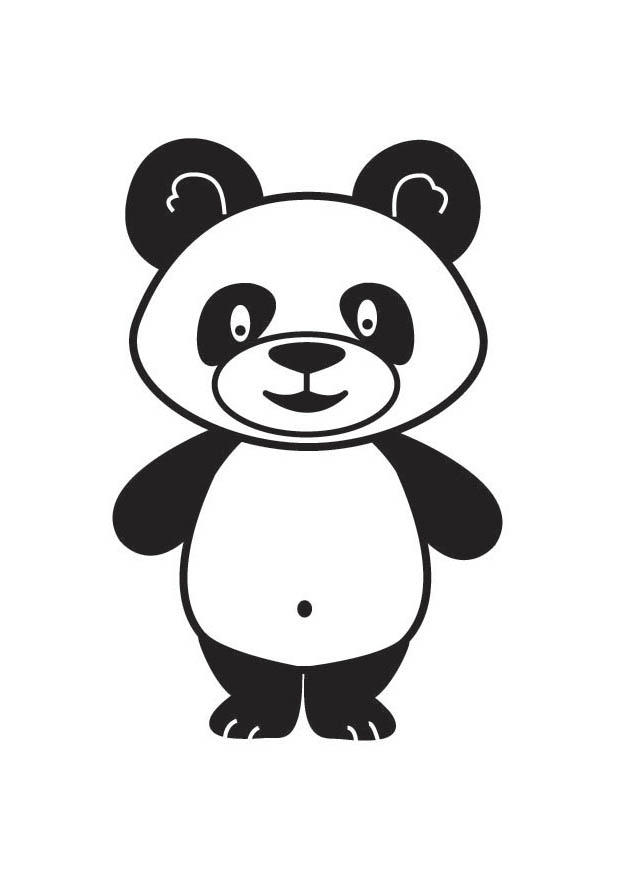 panda Kleurplaat panda