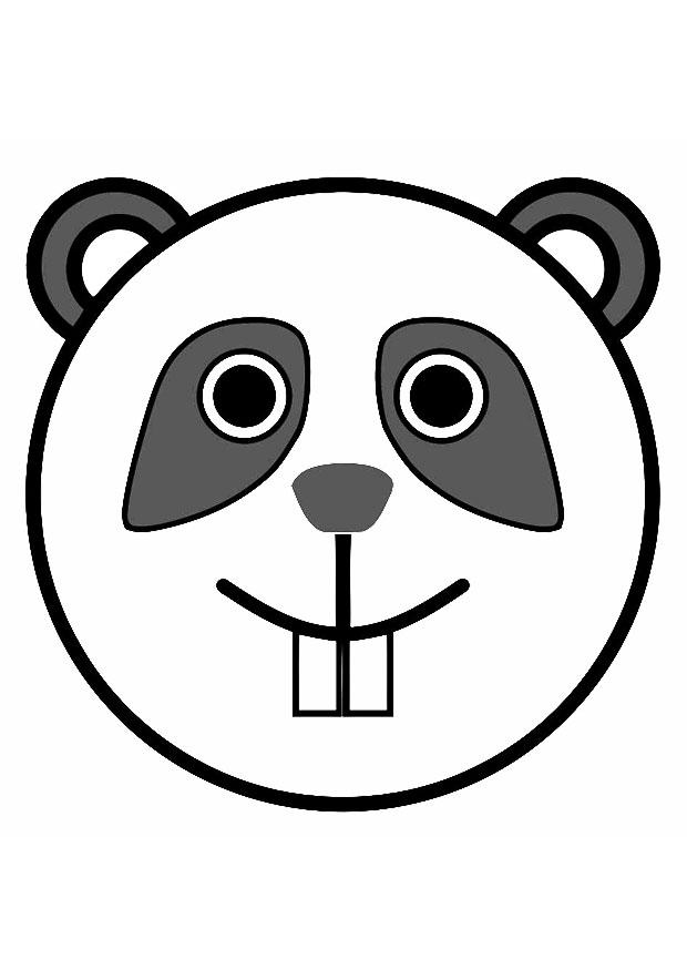 panda Kleurplaat panda