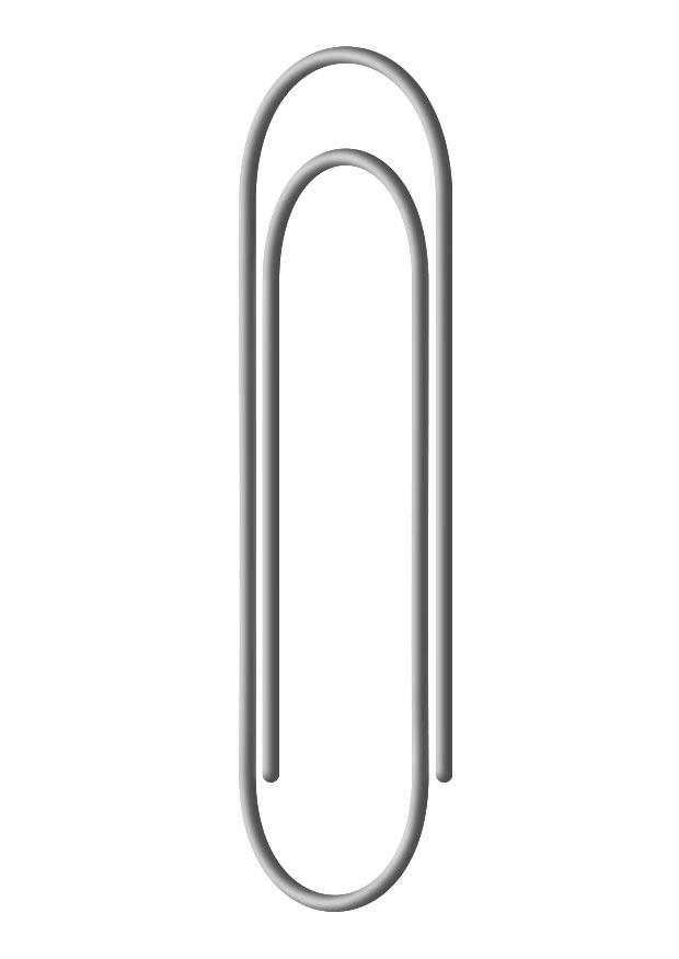 paperclip Kleurplaat paperclip