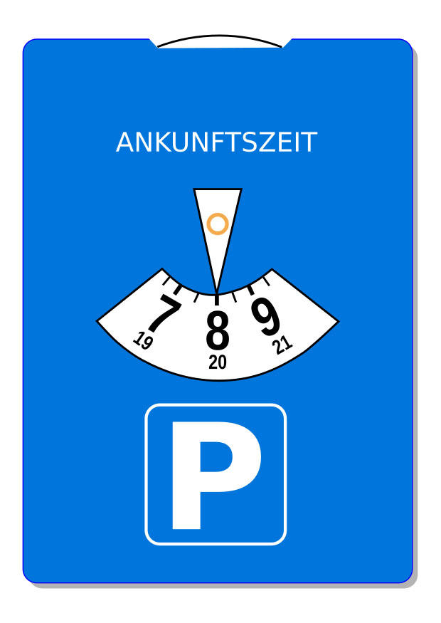 parkeerschijf Afbeelding parkeerschijf
