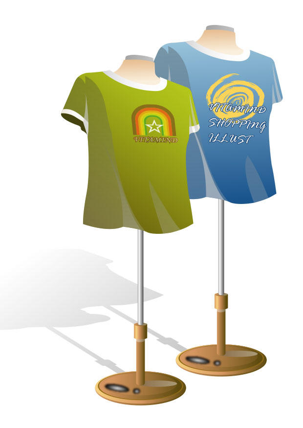 paspoppen met t-shirts Afbeelding paspoppen met t-shirts