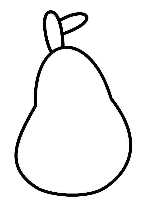 peer Kleurplaat peer