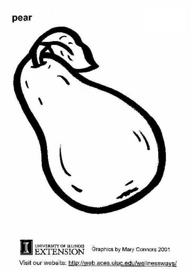 peer Kleurplaat peer