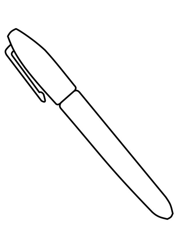 pen Kleurplaat pen