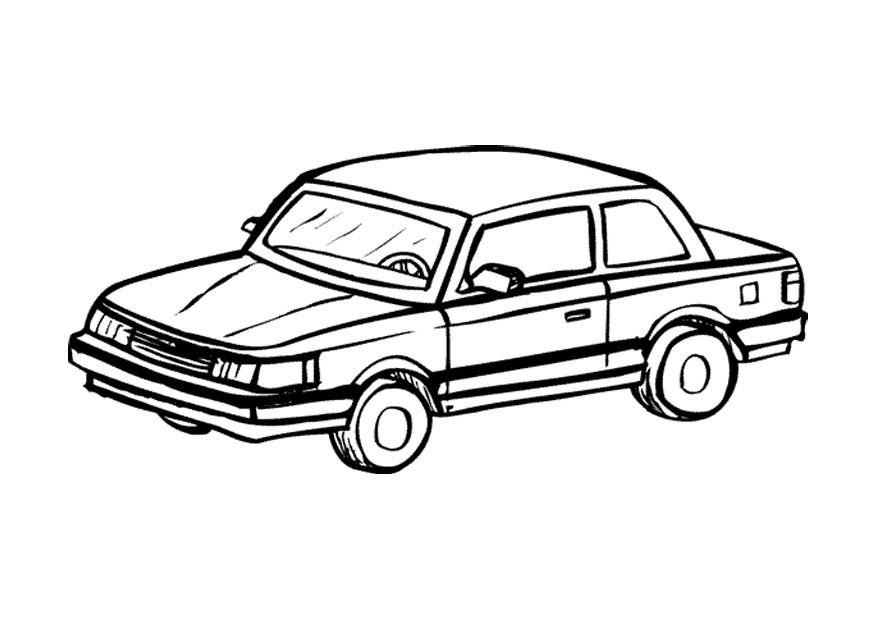 personenauto Kleurplaat personenauto
