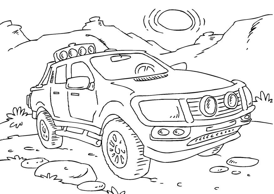 pickup truck Kleurplaat pickup truck