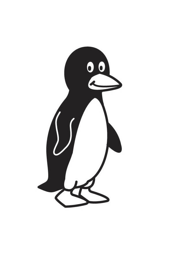 pinguin Kleurplaat pinguin