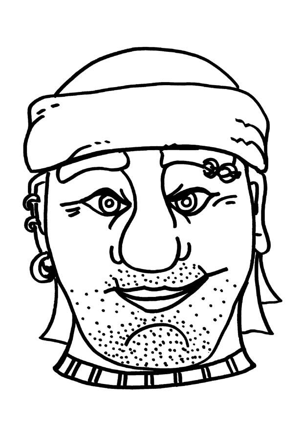 masker piraat / boef Knutselen masker piraat / boef