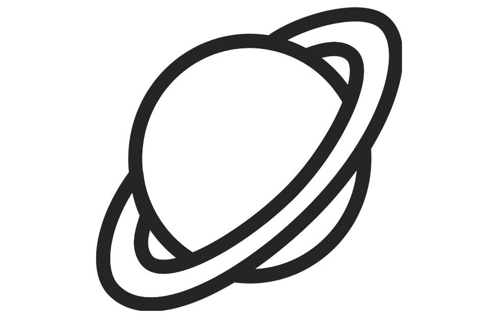 planeet Kleurplaat planeet
