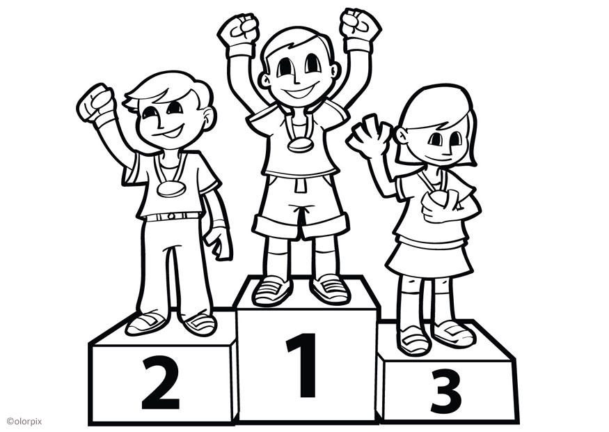 podium Kleurplaat podium