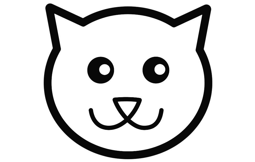 poes Kleurplaat poes