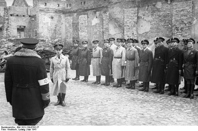 polen - ghetto warschau - ghettopolitie Foto polen - ghetto warschau - ghettopolitie