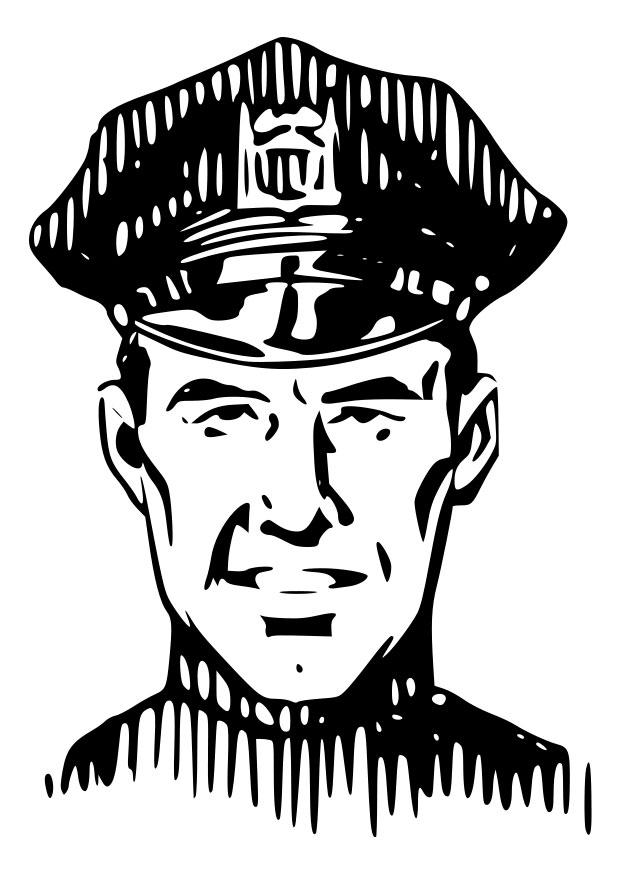 politie Kleurplaat politie