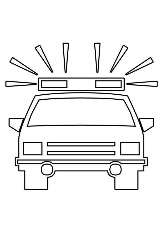 politieauto Kleurplaat politieauto