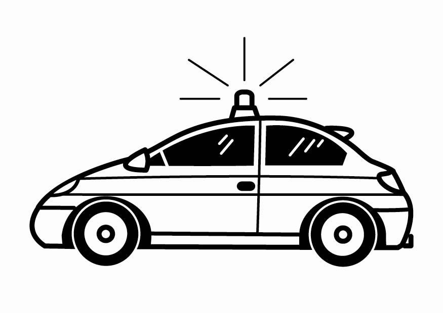 politieauto Kleurplaat politieauto