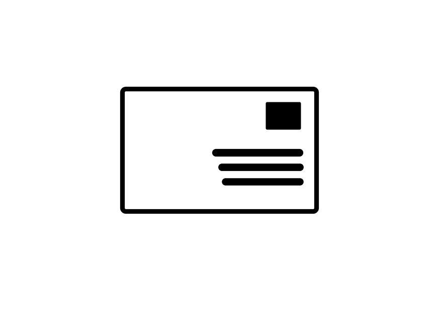 postkaart Kleurplaat postkaart