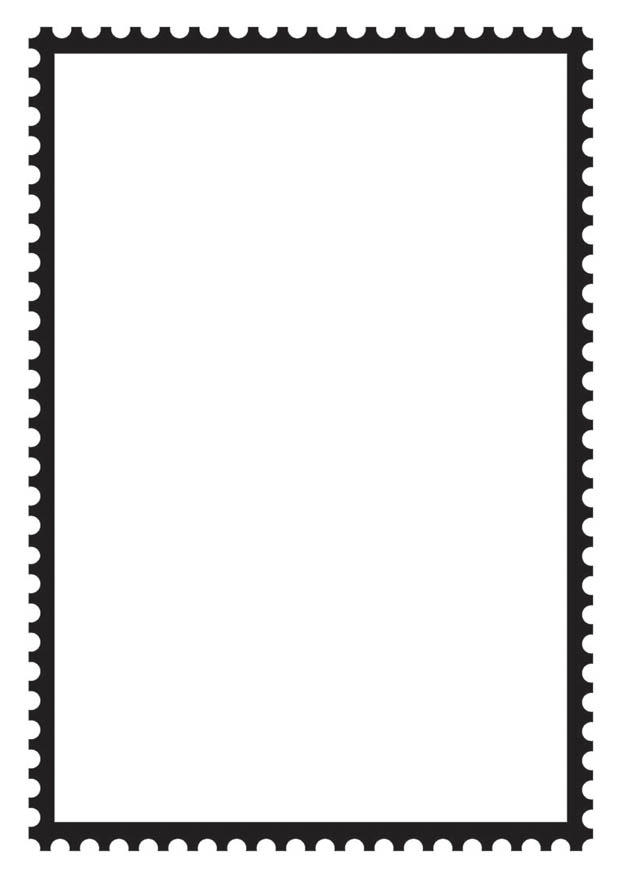 postzegel rechthoek Kleurplaat postzegel rechthoek