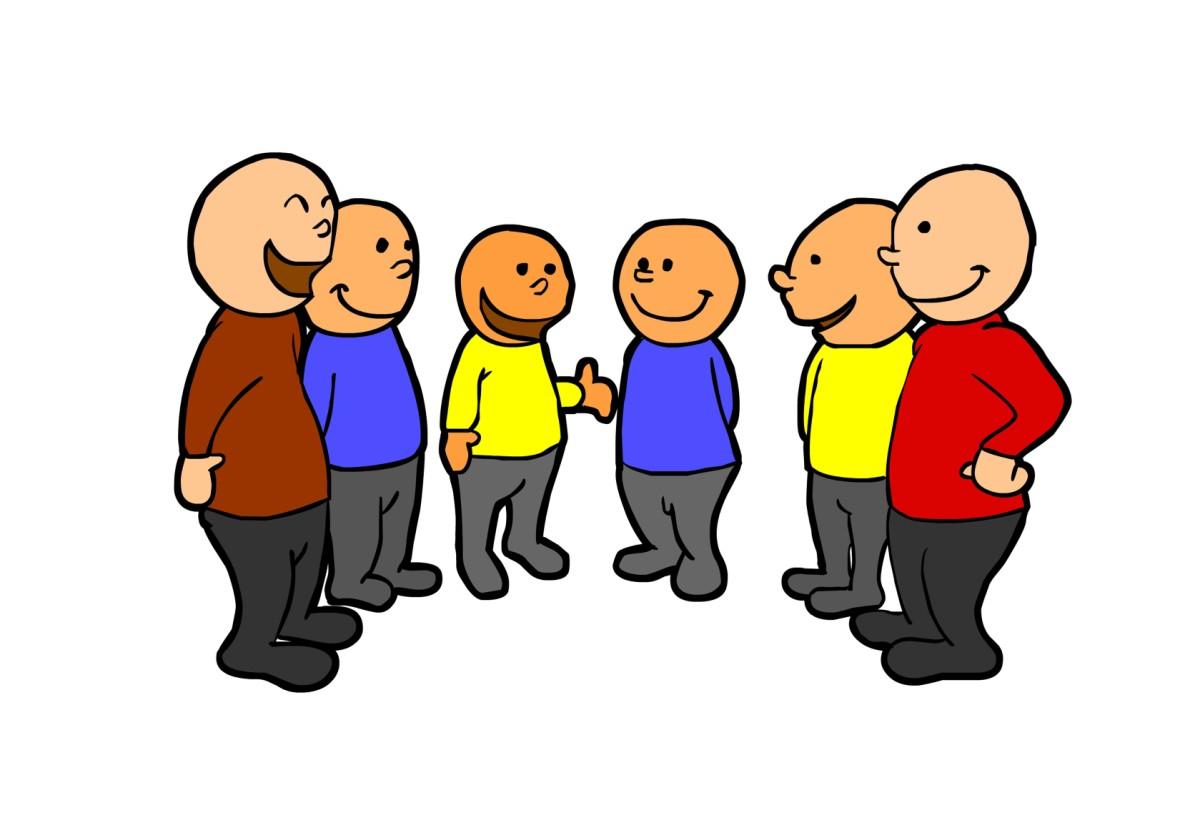 praten in groep Afbeelding praten in groep