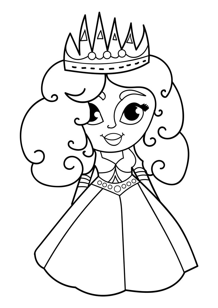 prinses Kleurplaat prinses