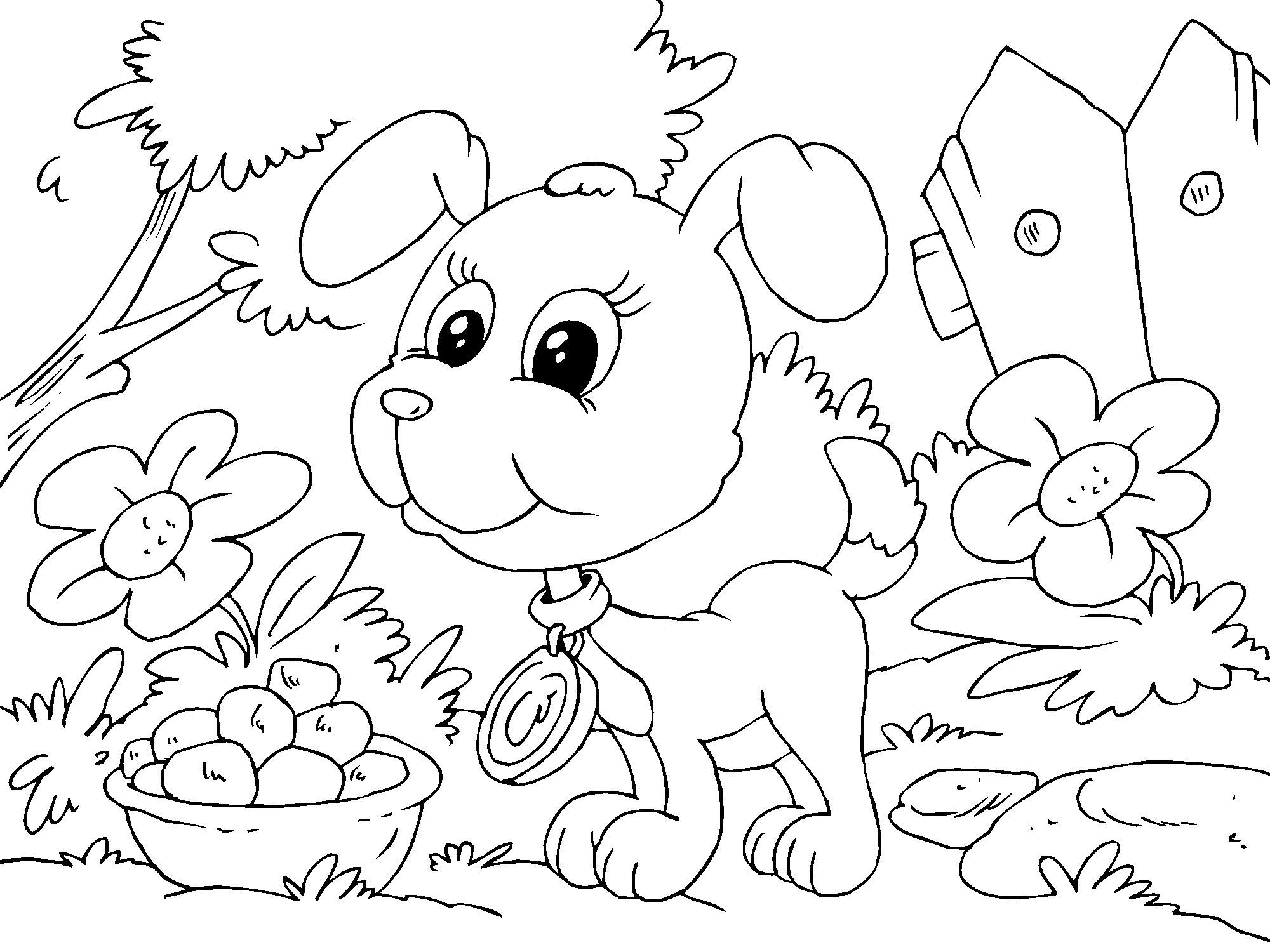 puppy Kleurplaat puppy