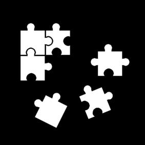 puzzelen Kleurplaat puzzelen
