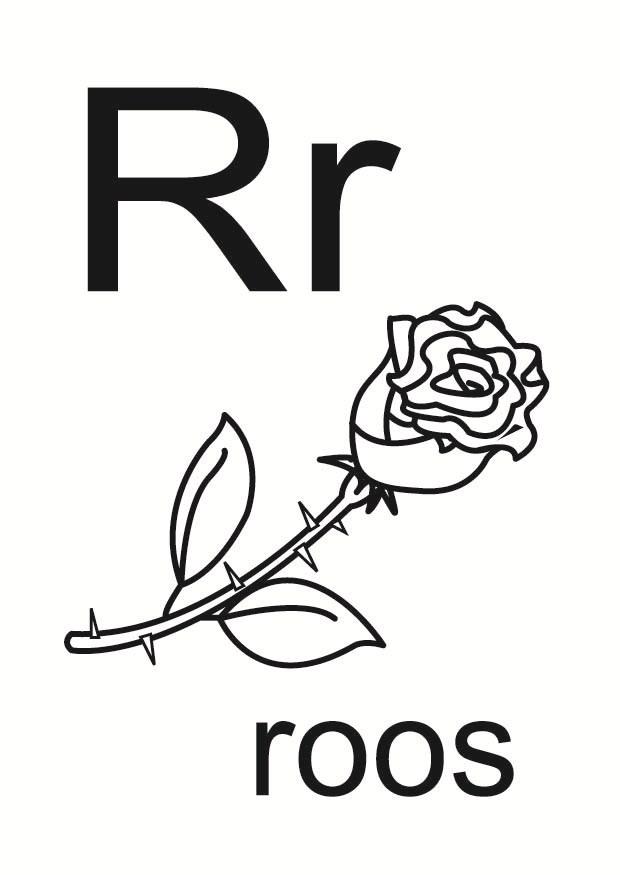 r Kleurplaat r