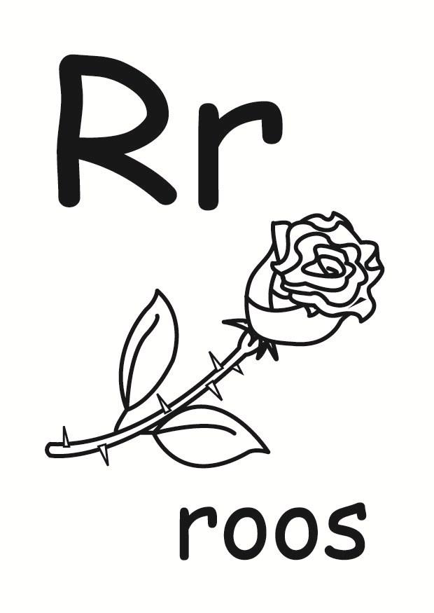 r Kleurplaat r