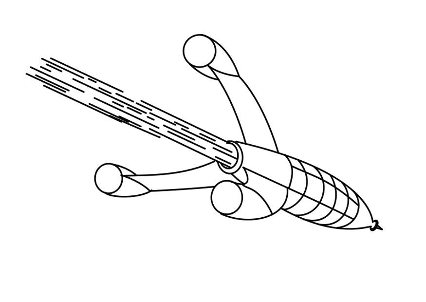 raket Kleurplaat raket