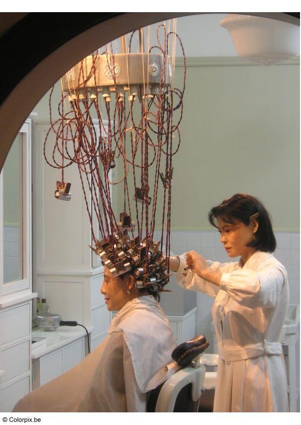 reconstructie oud kapsalon Foto reconstructie oud kapsalon