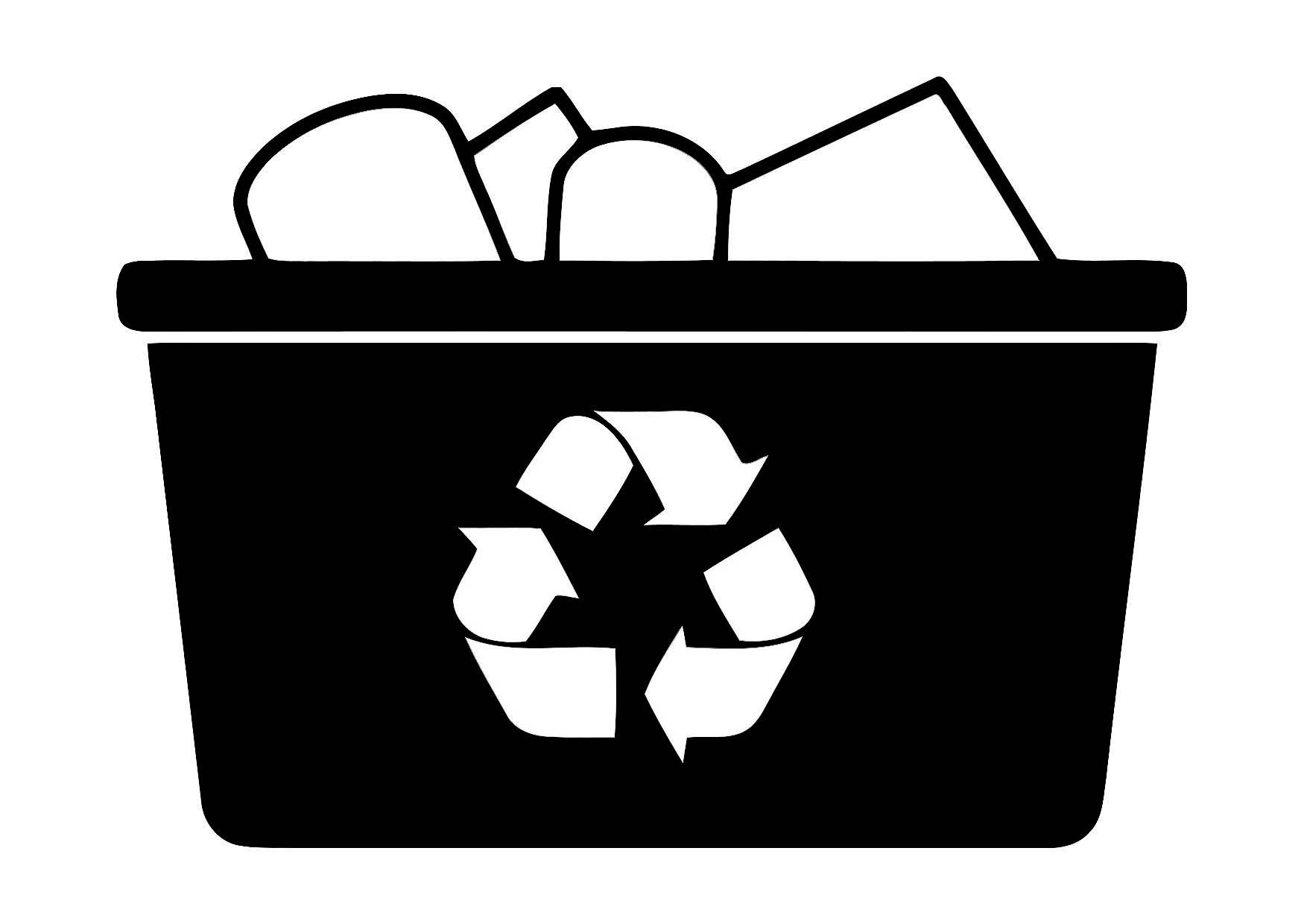 recycleren Kleurplaat recycleren
