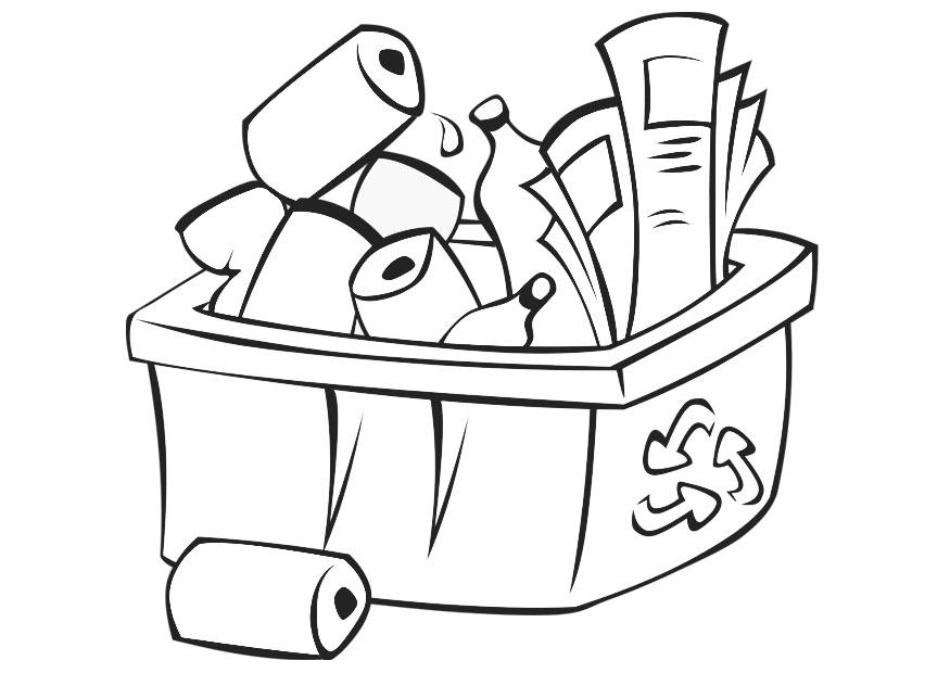 recycleren Kleurplaat recycleren