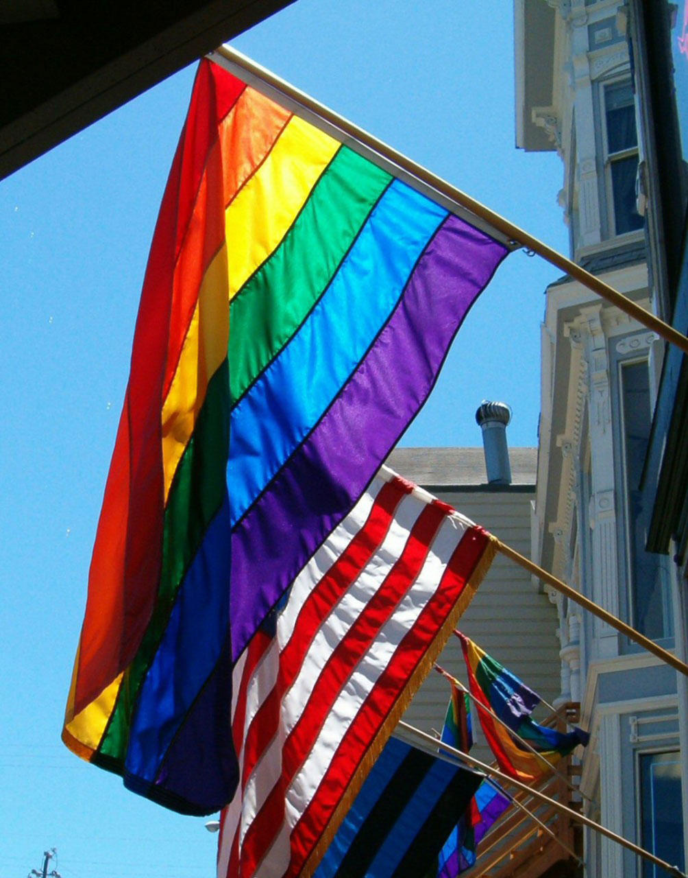 regenboogvlag Foto regenboogvlag