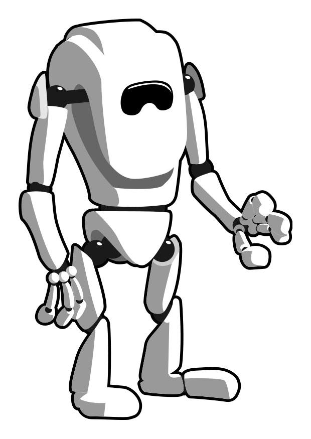 robot Kleurplaat robot