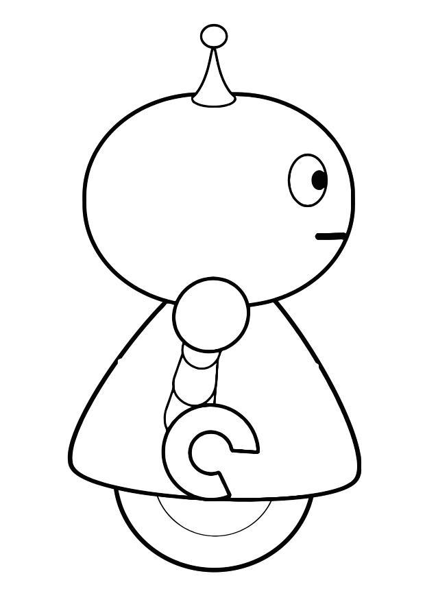 robot Kleurplaat robot